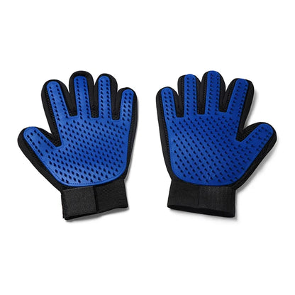 Silicone Pet Grooming Glove – Hair Remover & Bath Brush for Dogs & Cats