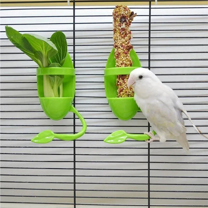 Bird Cuttlebone Holder 11cm - Cage Feeding Holder for Vegetables & Fruits