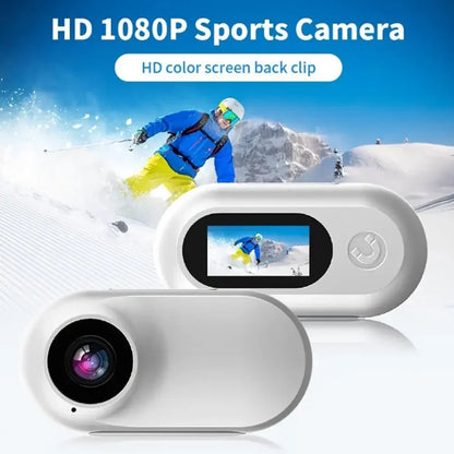 Pet Collar Camera 1080P - Mini Sports Action Camera with 200-Min Battery