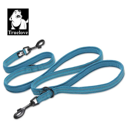 7-in-1 Adjustable Dog Leash – Hands-Free Reflective Lead for Walking & Training 2 Dogs