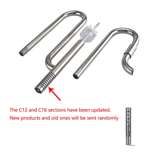 Aquarium Filter Stainless Steel External Filter Accessories Inlet and Outlet Water Remove Oil Film Lily Tube Aquarium filter