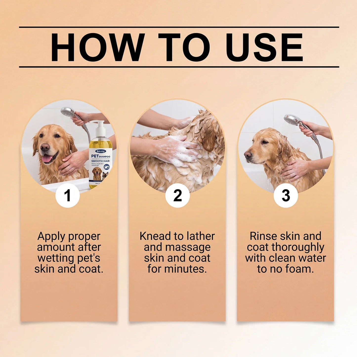 Natural Coconut Oil Pet Shampoo – Gentle Cleansing & Coat Care for Dogs & Cats