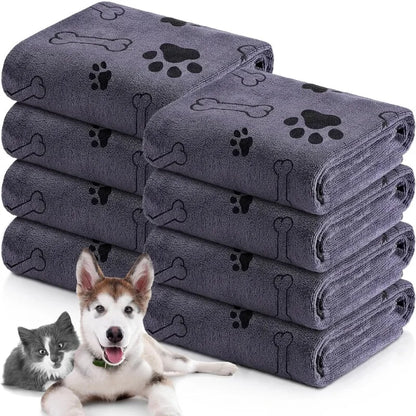 Microfiber Dog Towel – Quick-Drying, Absorbent Pet Bath & Cleaning Cloth