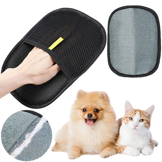 Pet Hair Remover Glove – Grooming Tool for Dogs, Cats & Rabbits