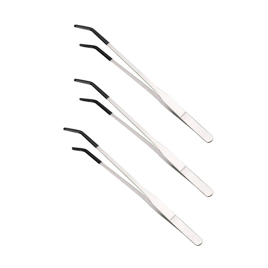 Feeding Tweezers – Straight & Curved Stainless Steel Tongs for Reptiles