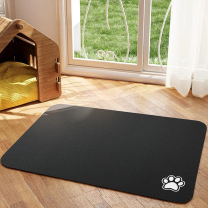 Absorbent Pet Feeding Mat – Quick-Dry Place mat for Food & Water | Easy-to-Clean Non-Slip Mat for Messy Eaters