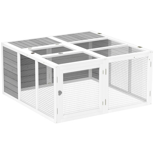 Rabbit Hutch 120cm - Spacious Guinea Pig House with Openable Roof - The Best For Pets