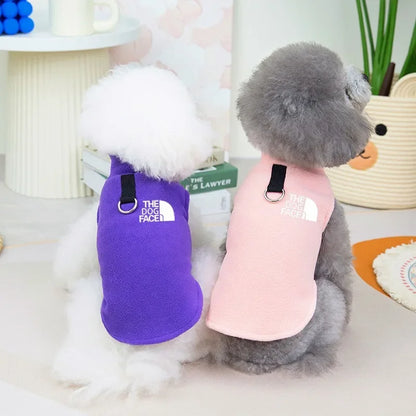 Dog Fleece Sweater Vest - Warm Autumn Winter Sweater for Small Dogs