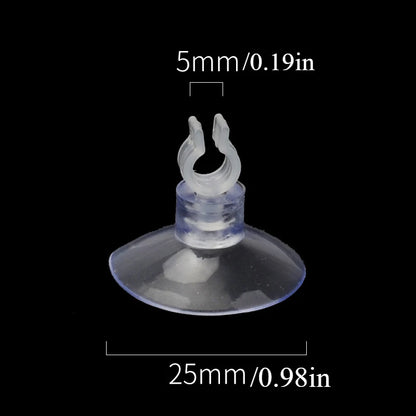 10pcs Rubber Aquarium Fish Tank Suction Cup Sucker Holders for Air Line Tube Hose Pump