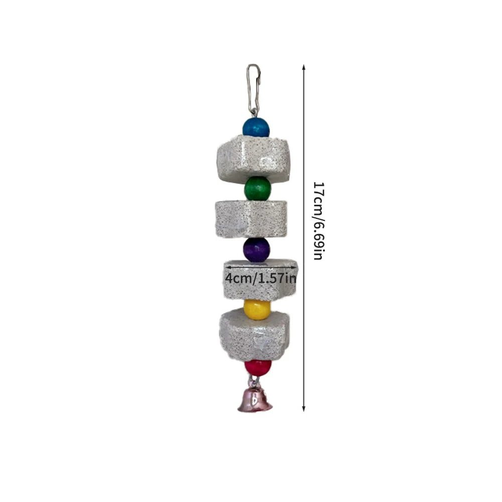 Volcanic Rock Chew Toy - Natural Teeth Grinding Stone for Parrots & Hamsters - The Best For Pets