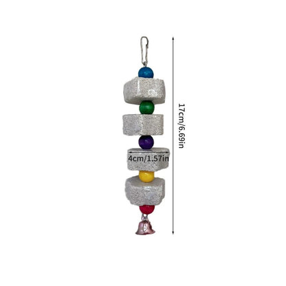 Volcanic Rock Chew Toy - Natural Teeth Grinding Stone for Parrots & Hamsters - The Best For Pets