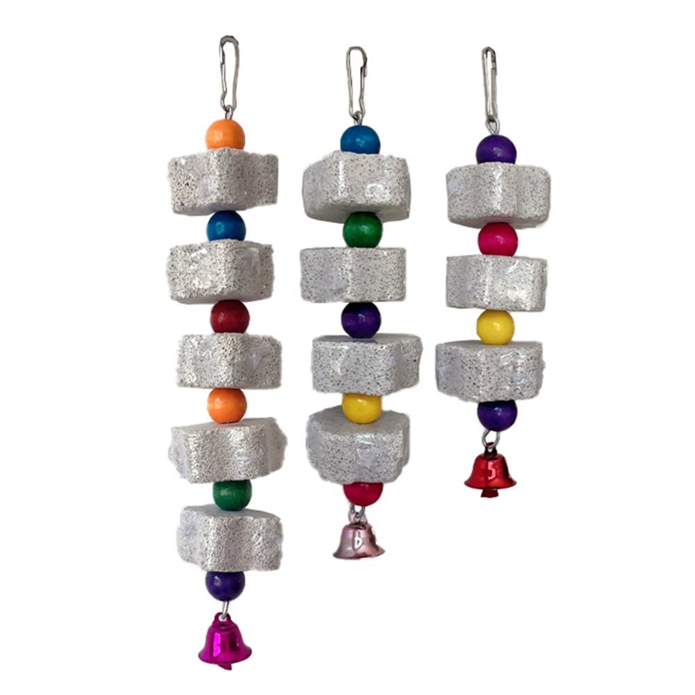 Volcanic Rock Chew Toy - Natural Teeth Grinding Stone for Parrots & Hamsters - The Best For Pets