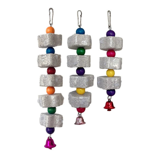 Volcanic Rock Chew Toy - Natural Teeth Grinding Stone for Parrots & Hamsters - The Best For Pets