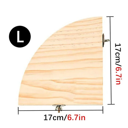 Wooden Bird Perch Stand - Natural Platform for Parrots, Parakeets - The Best For Pets