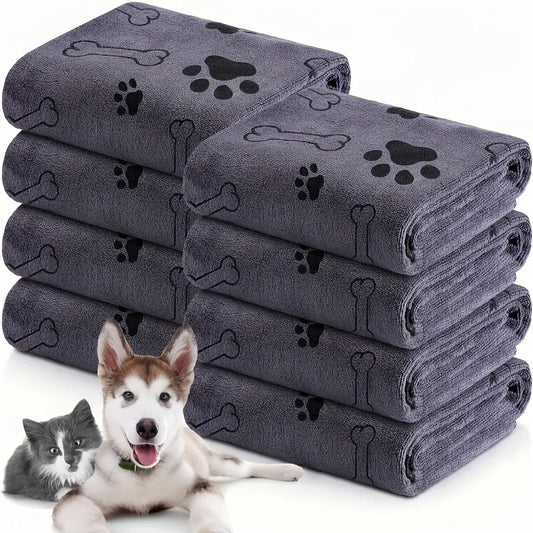 Microfiber Dog Towel – Quick-Drying, Absorbent Pet Bath & Cleaning Cloth