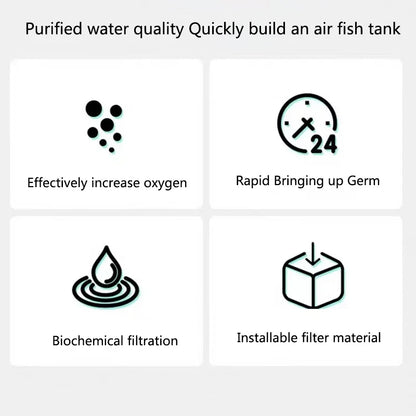 Aquarium Bio Sponge Filter – Air-Powered Skimmer & Water Cleaner