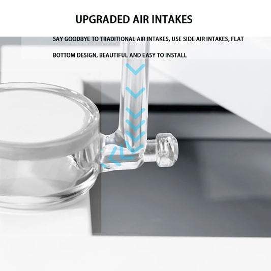 Nano CO2 Diffuser – Transparent Aquarium CO2 Regulator & Valve