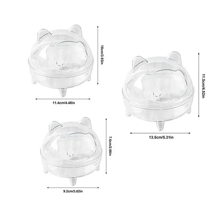 Transparent Hamster Bathhouse – Toilet & Bathroom for Hamsters & Guinea Pigs