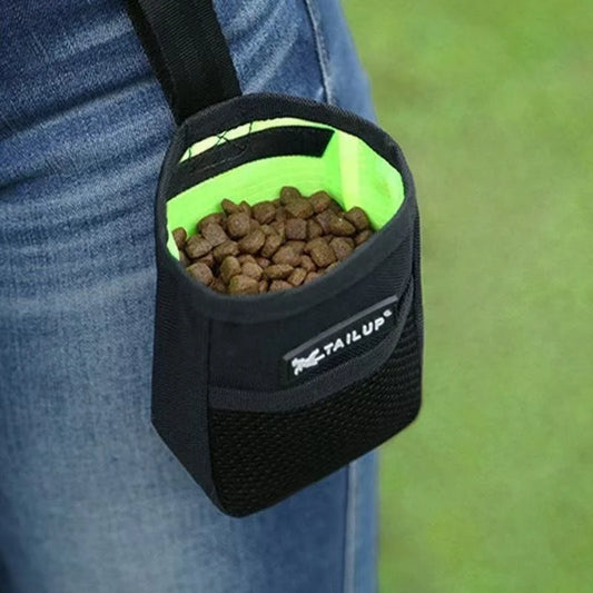 Dog Training Treat Bag - Portable Waist Pouch with Large Capacity for Outdoor Training