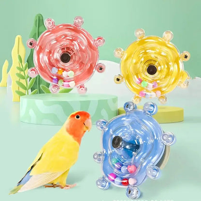 Interactive Bird Toy – Rotating Treat Dispenser for Cage Entertainment