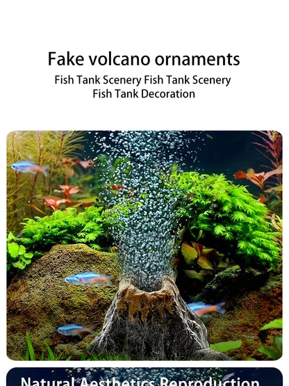 Aquarium Volcano Air Stone – Bubble Aerator with ABS Volcanic Bubbler
