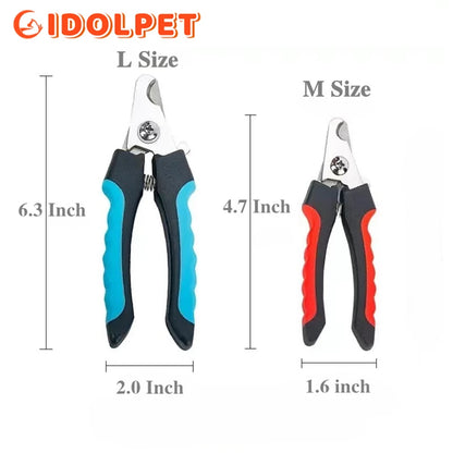 Professional Pet Nail Clipper – Safety Guard & Stainless Steel Blades