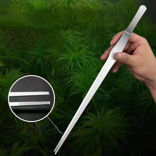 Multifunctional Stainless Steel Aquarium Tweezers – Elbow Aquascape & Feeding Tool