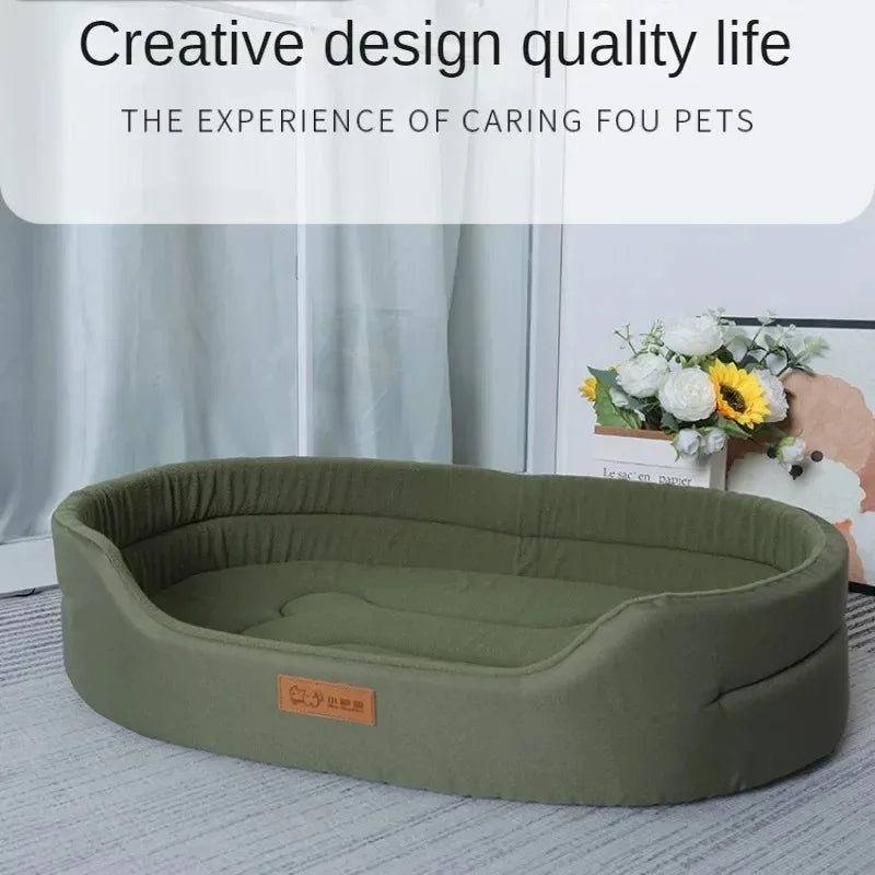 Dog Bed Cushion - Fluffy Pet Sofa for Small, Medium & Large Dogs