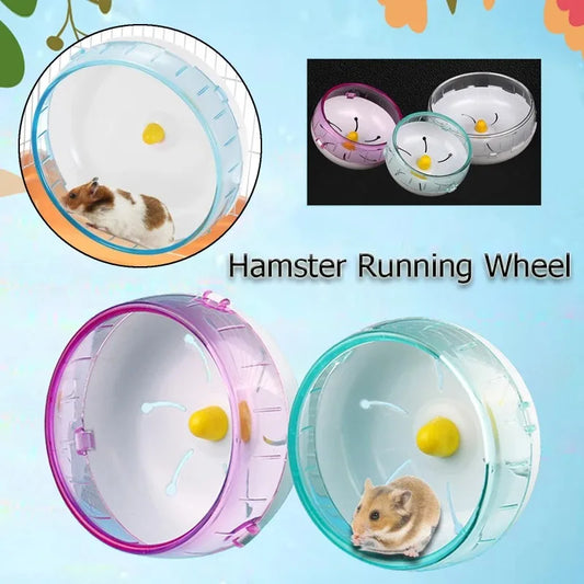 Silent Hamster Running Wheel – Transparent Jogging Disc for Small Pets