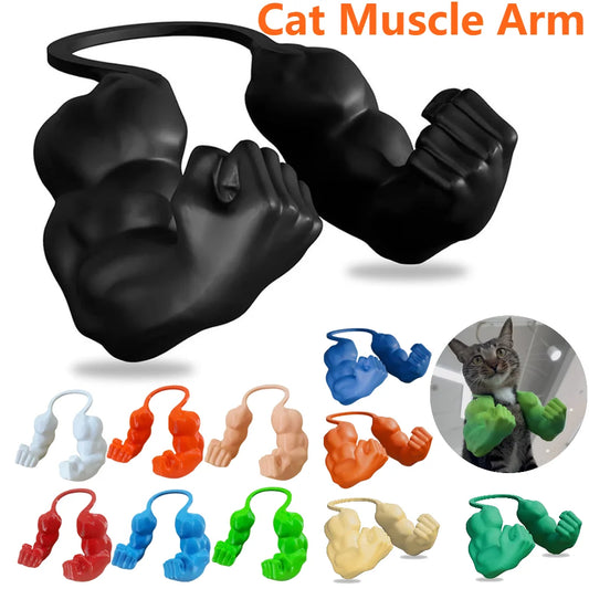 Funny 3D Cat Muscle Arm Costume – Hilarious Pet Cosplay Accessory for Halloween, Parties & Photos