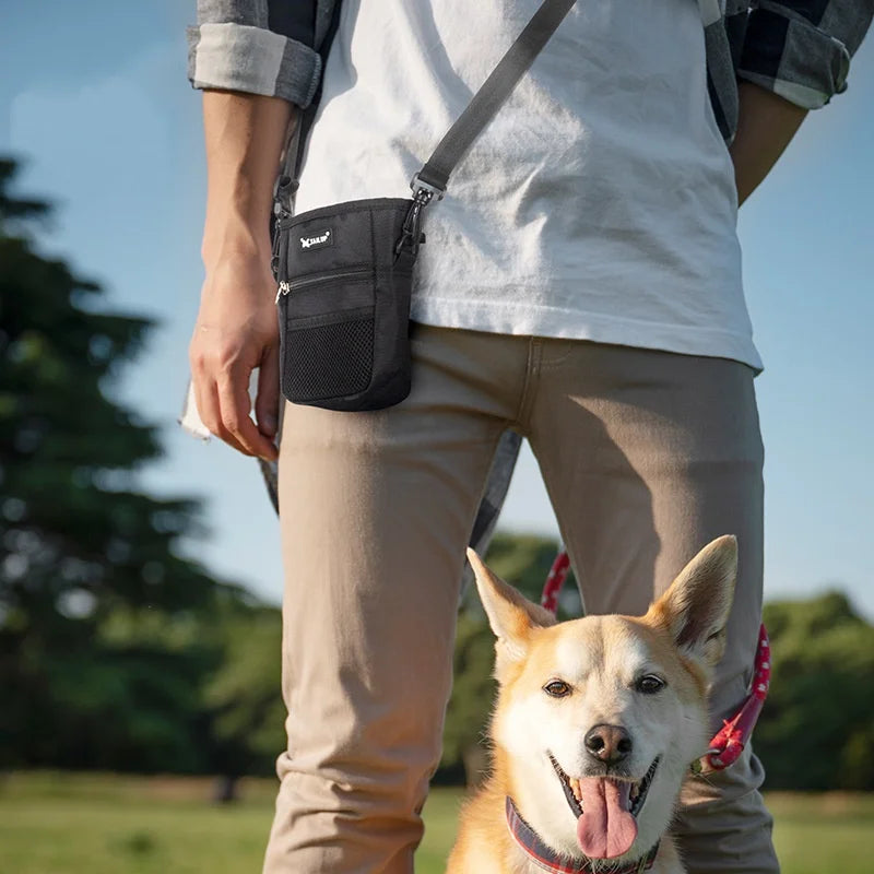 Dog Training Treat Bag - Portable Waist Pouch with Large Capacity for Outdoor Training