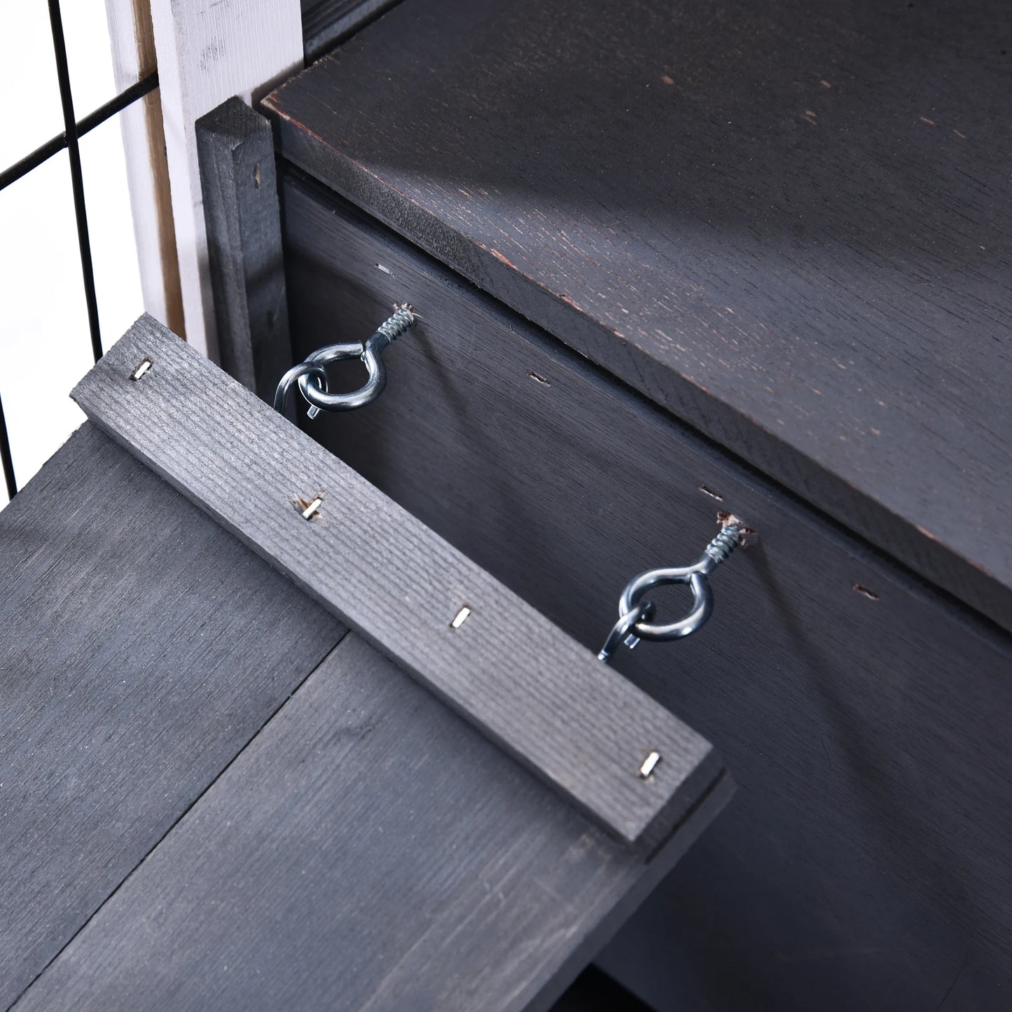 Guinea Pig Hutch 90cm - 2 - Floor Wooden Cage with Wheels & Ramp - The Best For Pets