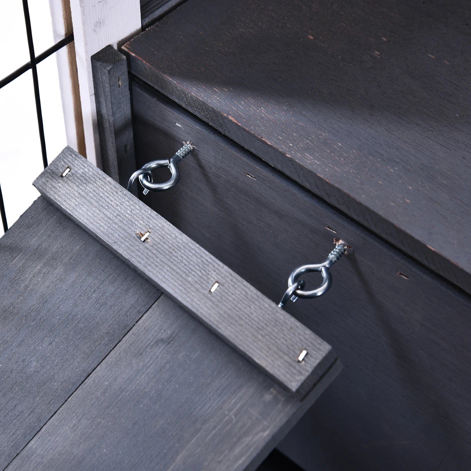 Guinea Pig Hutch 90cm - 2 - Floor Wooden Cage with Wheels & Ramp - The Best For Pets