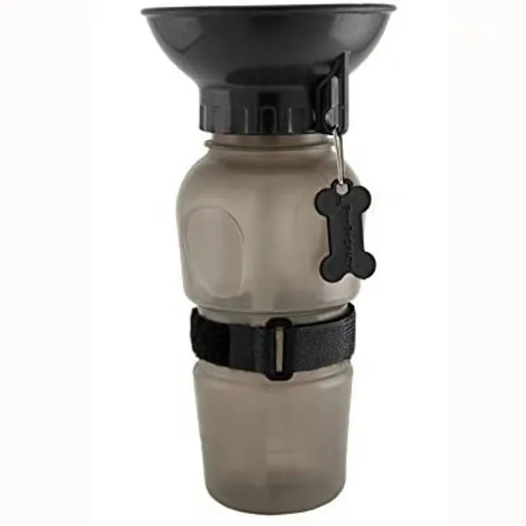 Portable Dog Water Bottle 500ml - Travel Drinking Bowl for Dogs & Cats