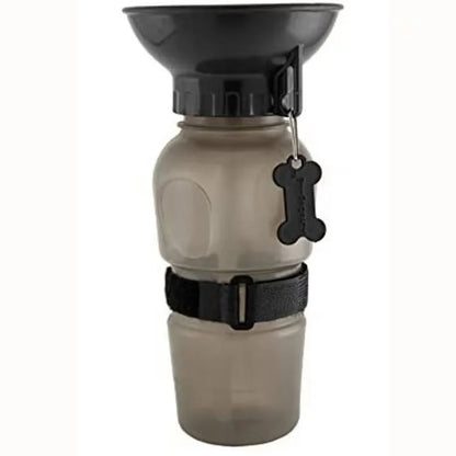 Portable Dog Water Bottle 500ml - Travel Drinking Bowl for Dogs & Cats