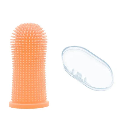 Pet Finger Toothbrush – Soft, Nontoxic Dental Cleaner for Dogs & Cats