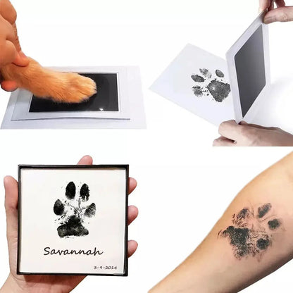 Paw Print Ink Pad Kit – Safe, Non-Toxic Inkless Pad for Pet & Baby Keepsake Prints