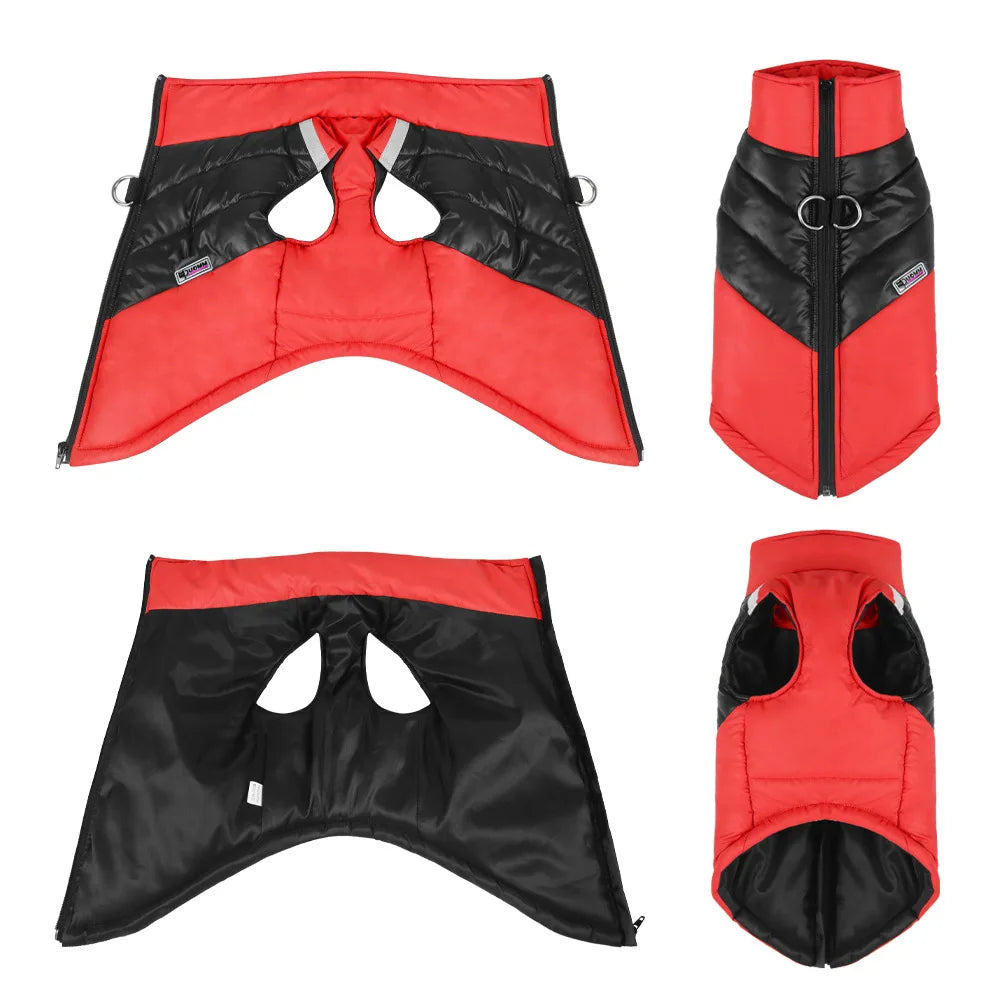 Waterproof Dog Jacket - Winter Warm Coat for Small & Large Dogs