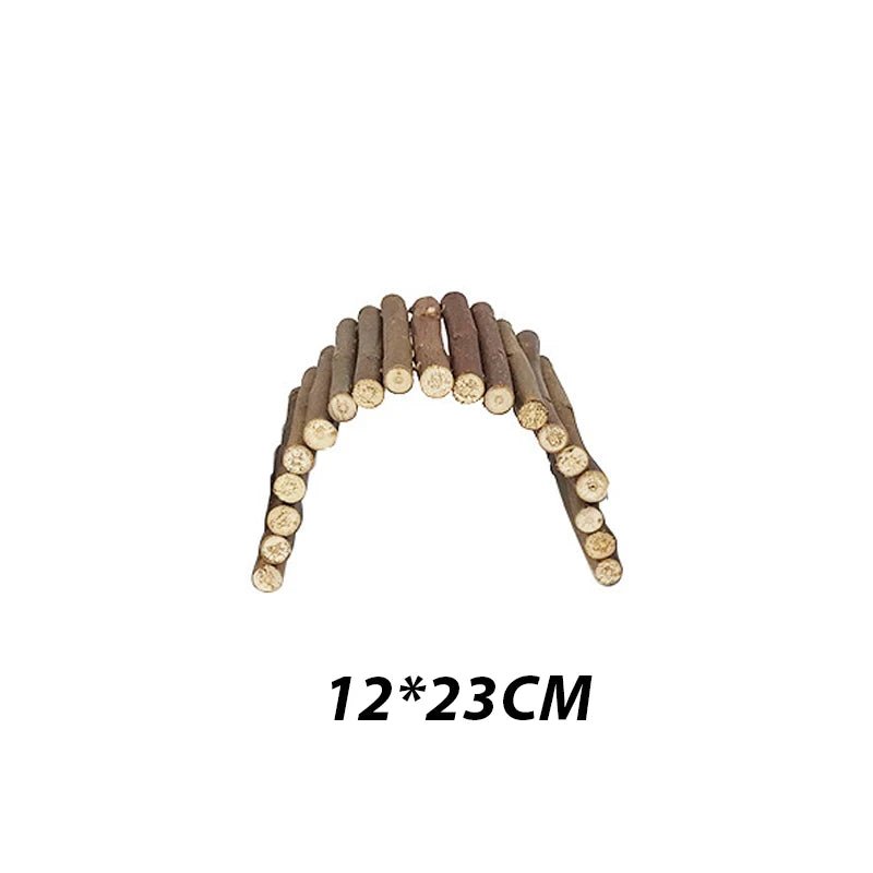 Willow Branch Chew Toy - Natural Climbing Ladder & Bridge for Small Pets - The Best For Pets