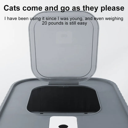XL Enclosed Cat Litter Box – Drawer-Style, Self-Cleaning & Splash-Proof Pet Toilet
