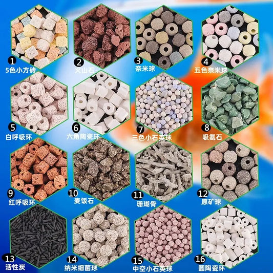 21 Types Bio Balls – Aquarium Filter Media for Fish Tank Filtration